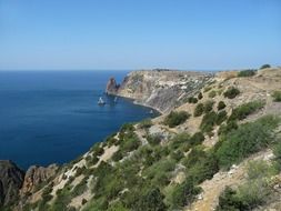 picturesque coast of the Black Sea, Ukraine