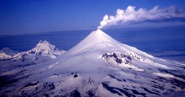 beautiful and delightful volcanoes landscape