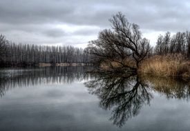 danube under cloudy sky