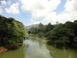 river sky clouds
