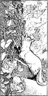 beautiful and delightful Fox drawing