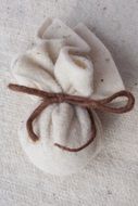 bag made of sheep&#039;s wool
