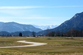 landscape of mountains in chiemgau