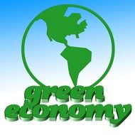 green economy banner, environmental protection