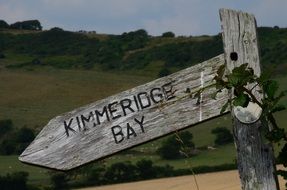 kimmeridge bay sign