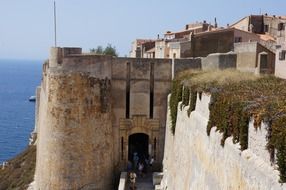 old fortress by the sea in France