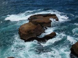 Landscape of rocky coast in Taiwan