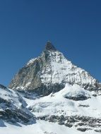 Landscape of Matterhorn - top of the Pennine Alps on the Swiss border