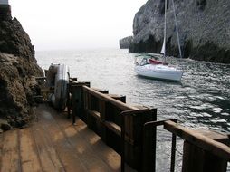 boat dock on anacapa island