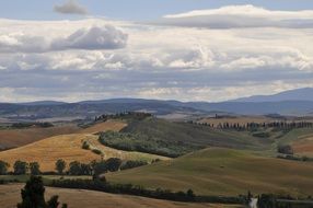 panorama of picturesque Tuscany