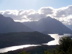 Landscape Picture of river and mountains