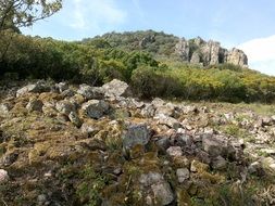 stones in the mountains of spain