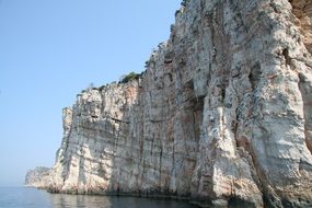 High cliff near the sea