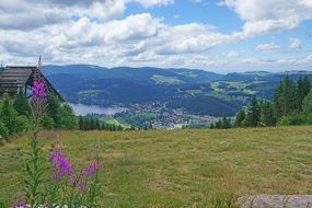 distant view of the picturesque landscapes of the titisee resort