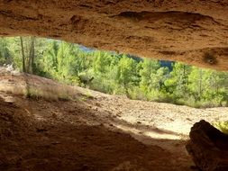 View from the cave