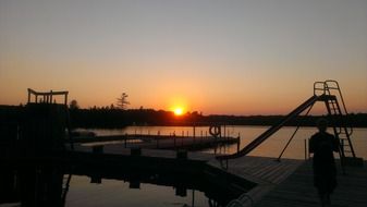 landscape of camp white pine in Haliburton