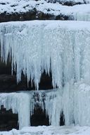 frozen waterfall