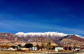 snowclad barren mountains