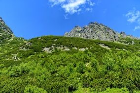 tatry mountains in slovakia landscape top view