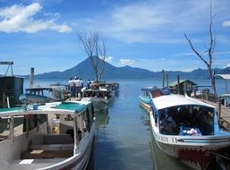 boats on a lake in america