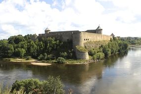 castle on the river in estonia