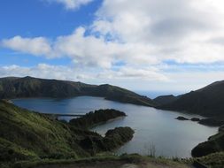 lake near the volcano