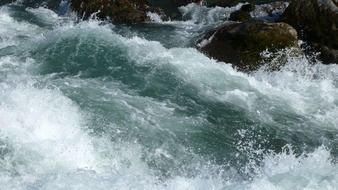 the durance river in the forest