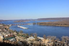 landscape of scenic Mississippi river