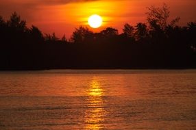 perfect sea sunset