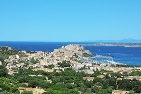 coast of the island of Corsica, France