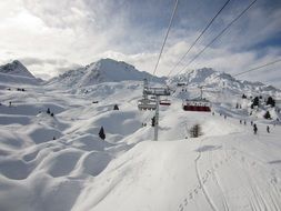 landscape of beautiful and delightful snowy hill