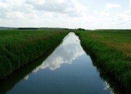 Water under clouds