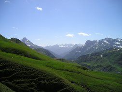 landscape of mountains allgau