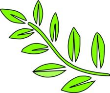 clipart,picture of bright green plant