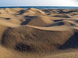 sand dunes at Alagadi Turtle Beach, Cyprus