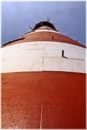 lighthouse red white wall