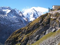 glaciers on the mountains in Austria