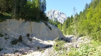 landscape of sand mountain in austria