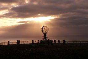 north cape at sunset