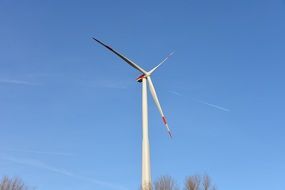 pinwheel and blue sky eco scenery