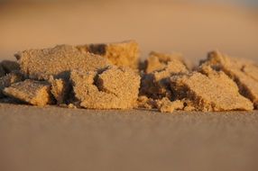 Macro photo of sand