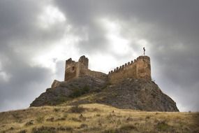 ruins of a hill fort in spain