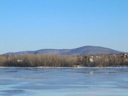 panoramic view of the lake in Granby