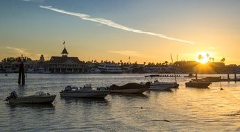 sunrise over the pier in Balboa