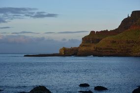 landscape of giant's causeway rock formation
