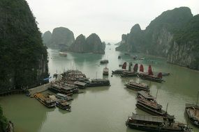 scenic view of halong bay in vietnam