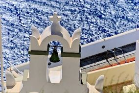 summer santorini beach landscape