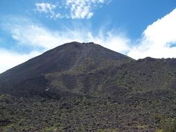 calm volcano landscape perspective view