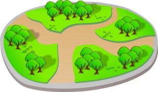 landscape of a park