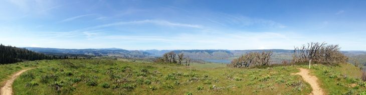 panoramic view of a river in oregon